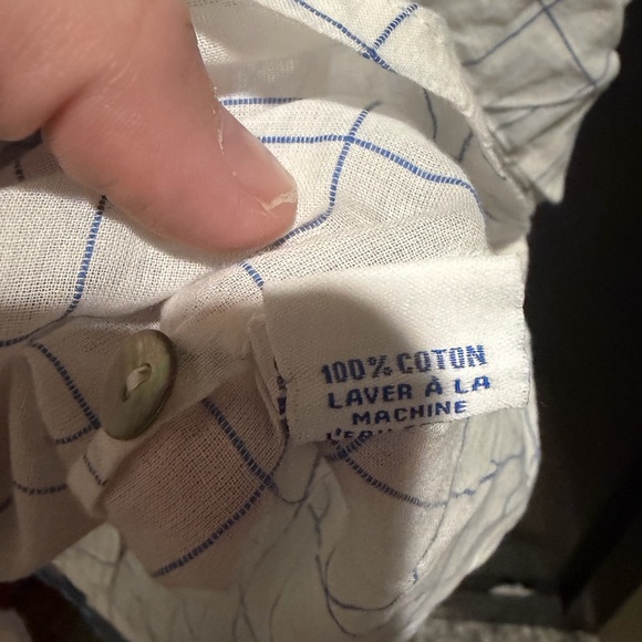 April Cornell Cardigan Medium White Blue Floral Embroidered Tie Front Cottage - Picture 3 of 6